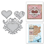 Ніж для вирубки від Spellbinders - Stacey Caron - Botanical Bliss - Botanical Heart Pair