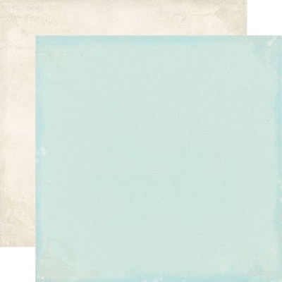 Лист скрапбумаги от Echo Park - Lt blue / Cream, 30х30 см