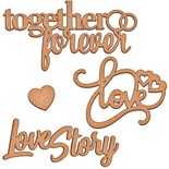 Набір декоративних елементів для шедоубокса №28, ТМ Фабрика Декору