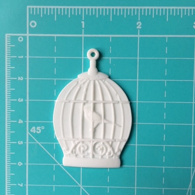 Клітка з білого пластику від E.В.A., висота 5см, 1 шт.