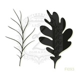 Акриловый штамп Lesia Zgharda FL093 Дубовый листок, набор из 2 штампов