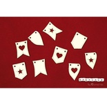 Чипборд Scrapiniec — Окремі прапорці, 9 штук