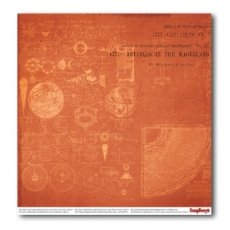 Бумага для скрапбукинга 30,5х30,5 см 180 гр/м двосторон Лавка древностей - Открытие