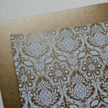 Аркуш дизайнерського паперу з візерунком Розкішно 1, колір Бронза, А4