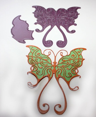 Набір ножів для вирубки Large Lace Faerie Queen w/Angel w/Angel Cheery Lynn Designs, 3 шт.