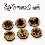 Бінго-фішки з пробки. Набір №2