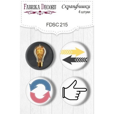 Набор скрапфишек ТМ Фабрика Декора из 4 шт № 215