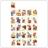 Флэш-карточки "A is for Airplane Vintage", размер 7 x10см, 26 шт.