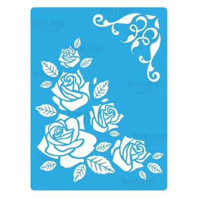 Маска - Фабрика Декору - Чайна троянда, 15см х 20см