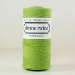 Бавовняний шнур від Divine Twine - Green Solid, 1 мм, зелений, 1м