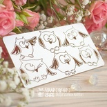 Чипборд ScrapBox - Набір совушки Hf-167