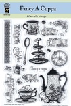 Набір акрилових штампів HOTP - Fancy a Cuppa Stamps, розмір 14,6x21,6 см