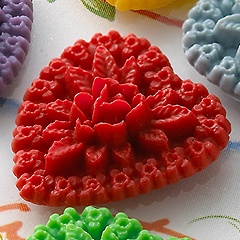 Прикраса Webster's Pages - Whimsy Hearts - Red, 1 шт.