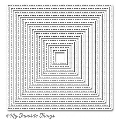 Лезвие My Favorite Things - Die-namics Inside and Out Stitched Square STAX, 7 шт.