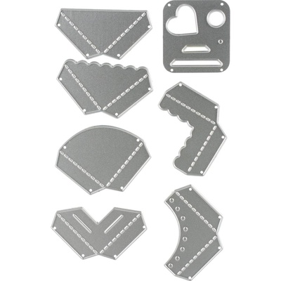 Ножи для вырубки от Sizzix - Thinlits Dies By Carrotcake - Creative Corners