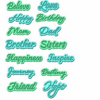 Ножі від Spellbinders - Sentiments