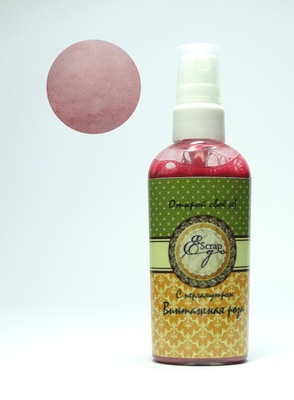 УЦІНКА -50% Фарба-спрей з червоним перламутром - "Вінтажна троянда', 60 мл