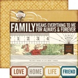 Аркуш двостороннього паперу для скрапбукінгу від Echo Park - Always & Forever