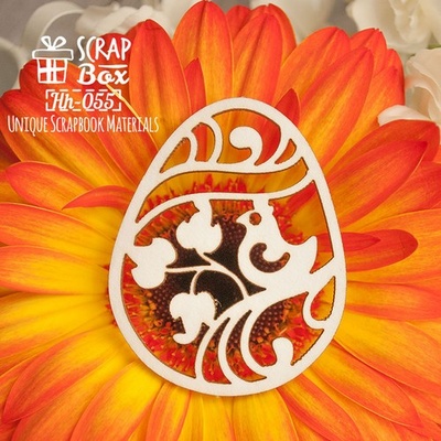 Чипборд ScrapBox - Великоднє яйце-крашенка Hh-055