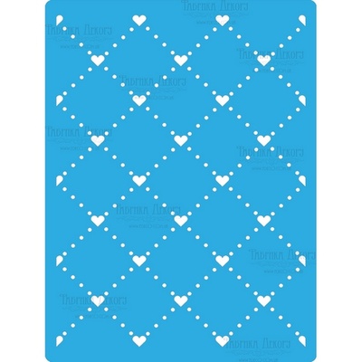 Маска - Фабрика Декора - Сеточка с сердечками, 15смх20 см