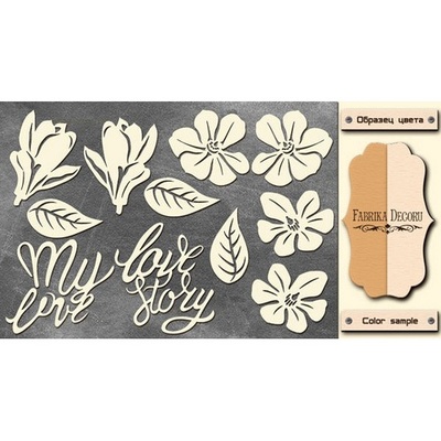 Набір чіпбордів TM Fabrika Dekoru FDCH-187, колір молочний, крафт