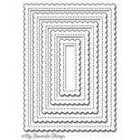 Лезвие My Favorite Things - Die-namics Stitched Mini Scallop Rectangle STAX