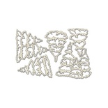 Набір чіпбордів Ялинки 771, 10x15см, колір молочний, ТМ Фабрика Декору