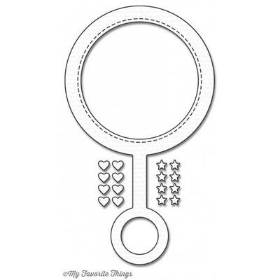 Ніж для вирубки My Favorite Things - Die-namics Baby Rattle, 3 шт.