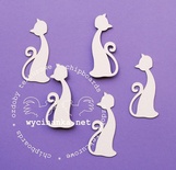 Чипборд від Wycinanka - Кішечки, 5шт., висота 8 см.
