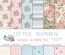 Набір паперу Galeria Papieru - Little Women, 30x30, 12 аркушів