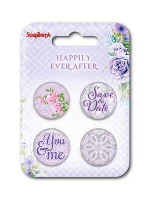 Набір металевих фішок No 3 від ScrapBerryʼs - щасливий день! (Англ.)