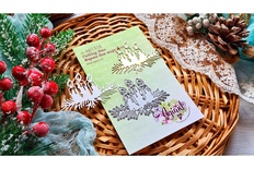 Ніж для вирубки "Різдвʼяні свічки" від AgiArt, 51*70 мм