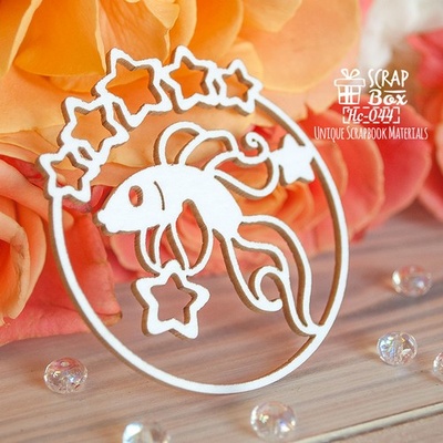 Чипборд ScrapBox - Зодіак Риби Hc-044