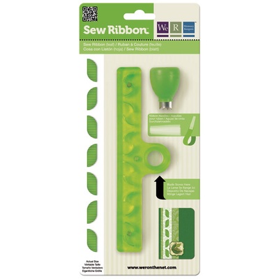 Інструмент від We R Memory Keepers - Sew Ribbon Punch & Stencil - Leaf