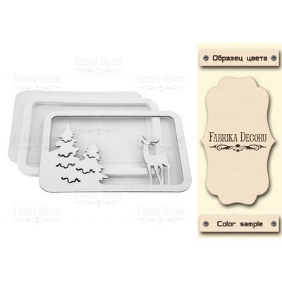 Заготовка для шейкера Зима у вікні, колір молочний, ТМ Фабрика Декору