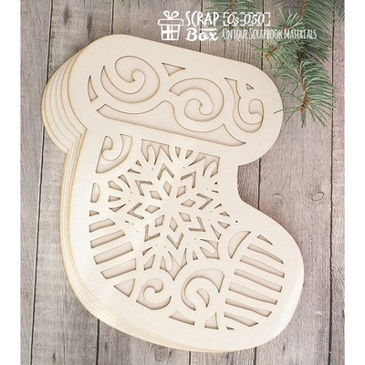 Основа для альбому ScrapBox у формі шкарпетки (6 шт.) Os-050