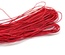 Вощений бавовняний шнур, червоний, 1 мм, 5 метрів