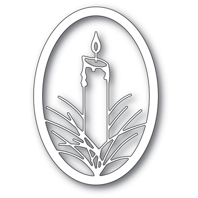 Ножі від Memory Box - Pine Candle Oval Frame craft die