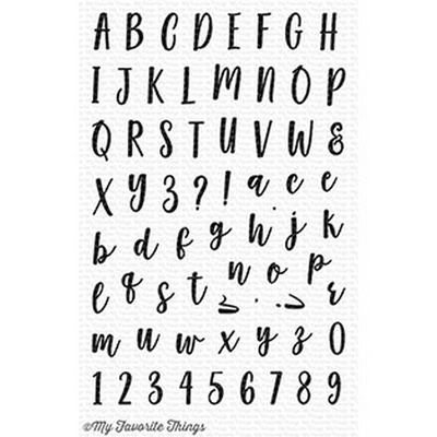 Акриловый штамп My Favorite Things - Mini Well-Connected Alphabet and Numbers