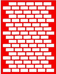 Трафарет - Кирпич3, 15*20см