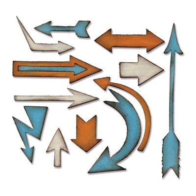 Нож для высечки Sizzix Bigz Die - Artful Arrows, 659433