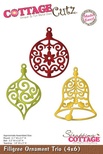 Ніж для вирубки CottageCutz Filigree Ornament Trio, 10x15см