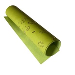 Відріз екошкіри з тисненням золотою фольгою Golden Dill Dill Avocado, 50см х 25см, ТМ Фабрика Декору