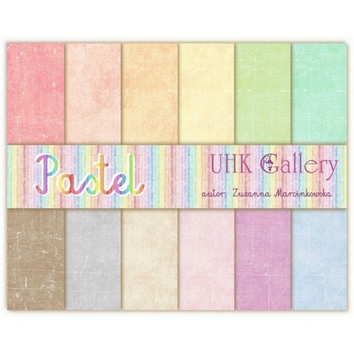 Набор двусторонней скрапбумаги UHK Gallery - Pastel, 6 листов