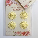 Декор ажурний - хризантема від Allmacrfat, колір на вибір, у Набірі 4 шт.