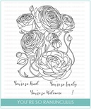 Набір штампів від Studio Katia - You are so Ranunculus - Ранункулюс