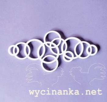 Маска - шаблон від Wycinanka - Бордюр - Кільця, 1 ел.