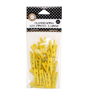 Міні-прищепка Canvas Corp - Yellow, 1 штука, довжина 2,5см