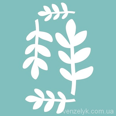 Чипборд від Вензелик - Набір "Флора 05", розмір: від 30 до 60 мм