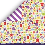 Аркуш двостороннього паперу Scrapmir - Монстрики - Ticket to the Moon, 30x30см